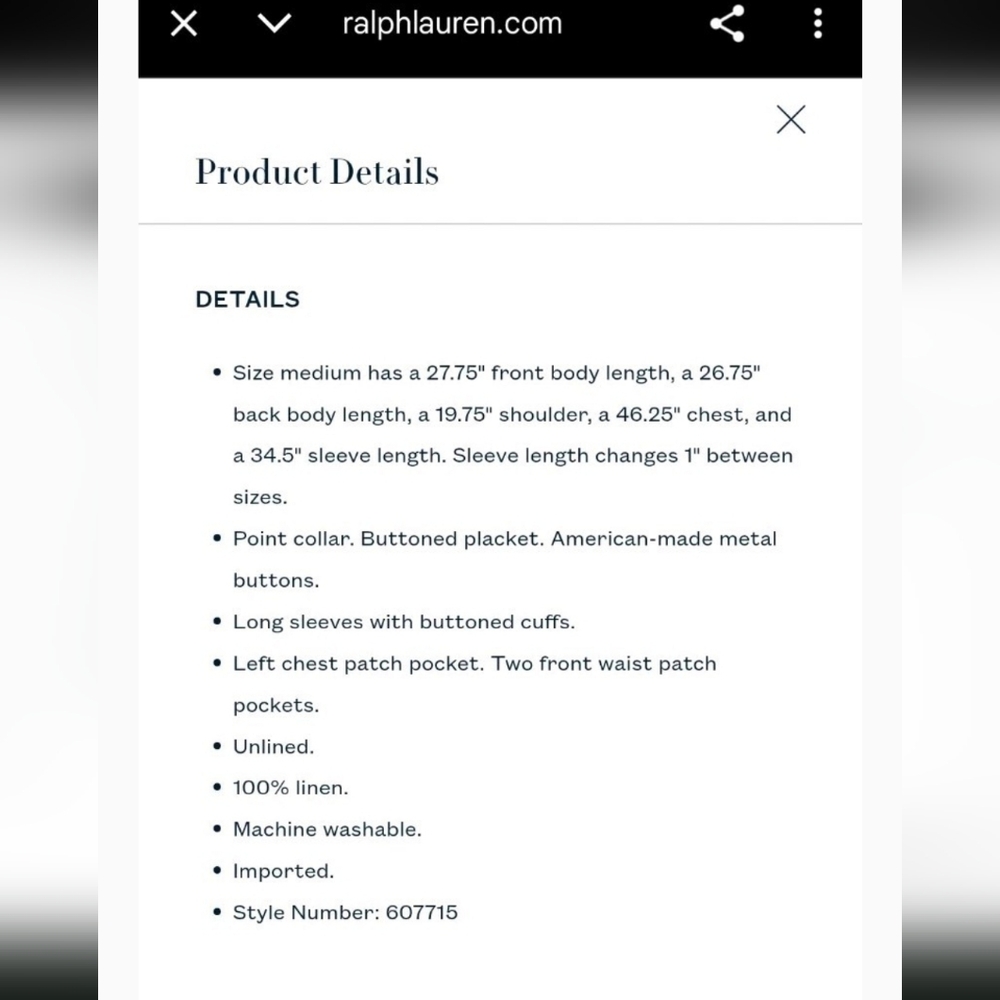 RARE Double Ralph Lauren RRL Chore Jacket Oakham Motif Print Japanese Linen - Picture 9 of 10